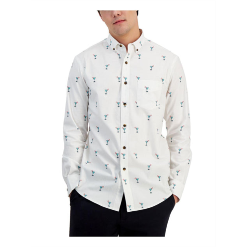 Club Room holiday mens classic fit printed button-down shirt