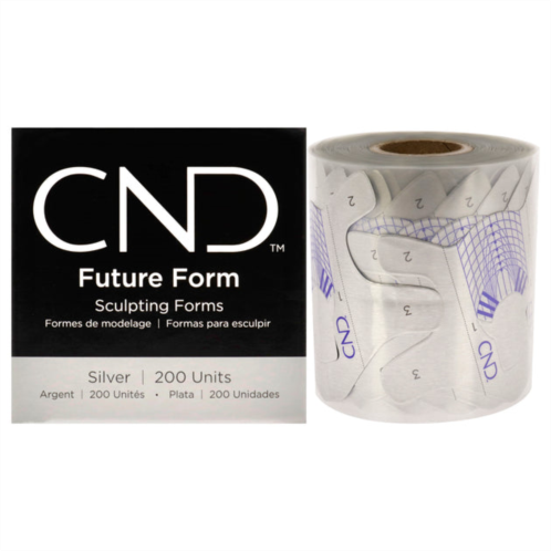 CND future sculpting forms - silver by for women - 200 pc nail care