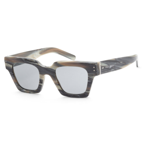 Dolce & Gabbana mens 48mm grey horn sunglasses