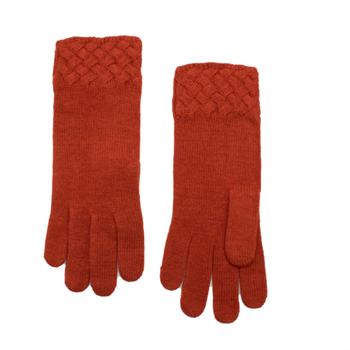 PORTOLANO gloves with basket weave cuff