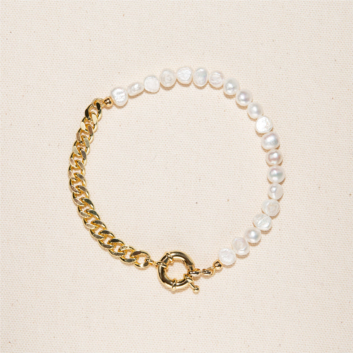 Joey Baby lauren pearl chain bracelet