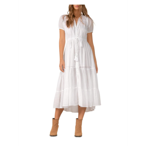 Elan womens cotton long maxi dress
