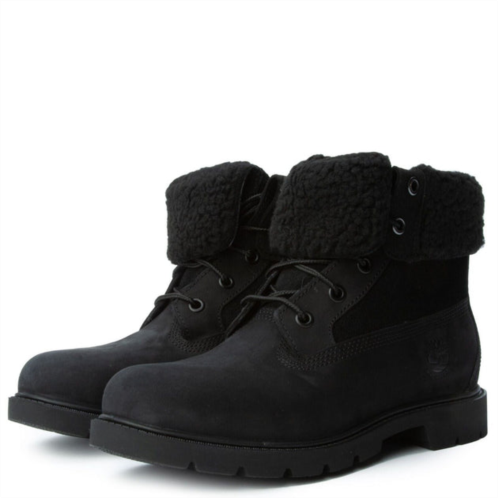 Timberland linden woods tb0a1qst001 womens black fold-down winter boots luv68