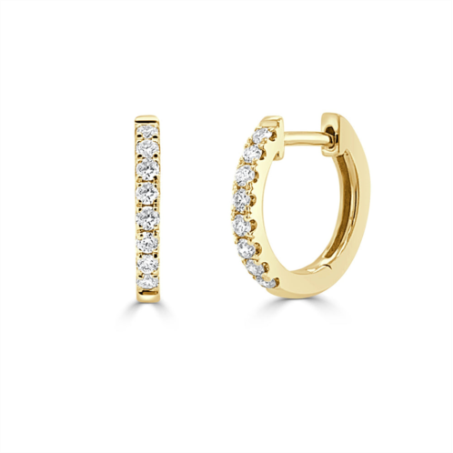 Sabrina Designs 14k gold & diamond huggie earrings