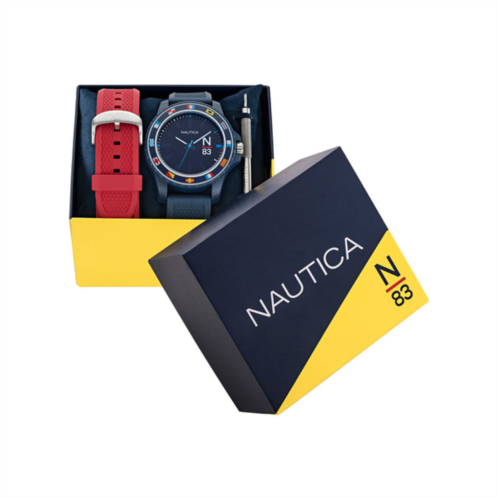 Nautica finn world 3-hand wheat fiber watch