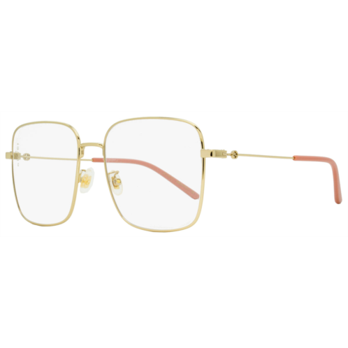 Gucci womens eyeglasses gg0445o 001 gold/pink 56mm