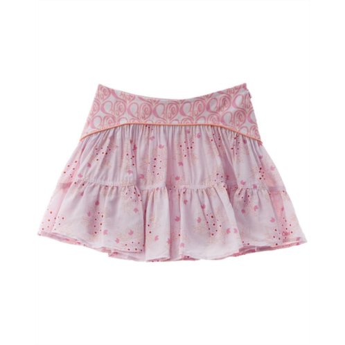 chloe silk-blend skirt