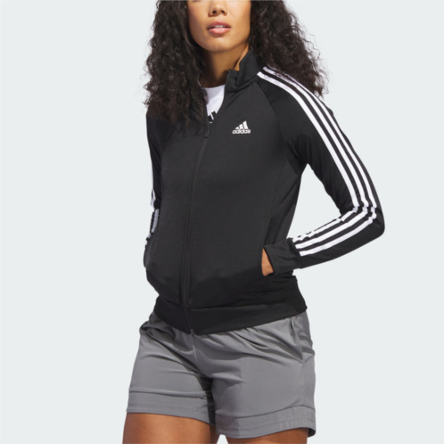 Adidas womens primegreen essentials warm-up slim 3-stripes track jacket