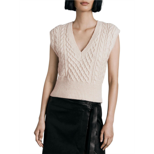 Rag & Bone elizabeth womens wool blend cropped sweater vest