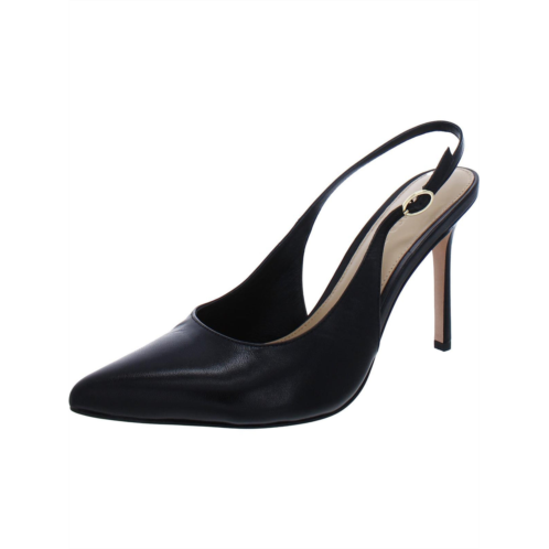 Veronica Beard lisa womens patent leather pointed toe slingback heels