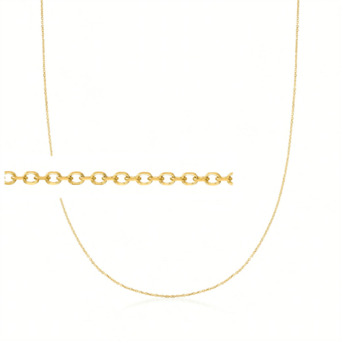 Ross-Simons 0.8mm 14kt yellow gold cable chain necklace