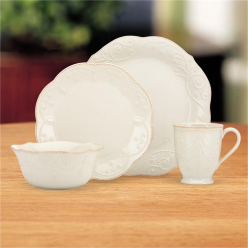 Lenox 822967 french perle white 4 piece place setting