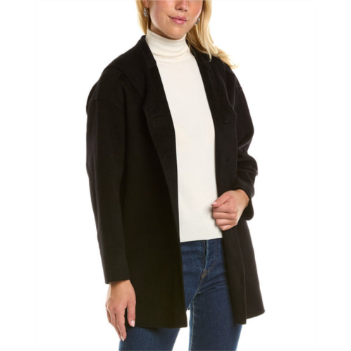 Forte Cashmere hooded wool & cashmere-blend coat