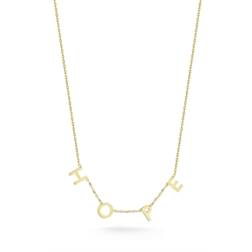 Ember Fine Jewelry 14k italian gold hope necklace
