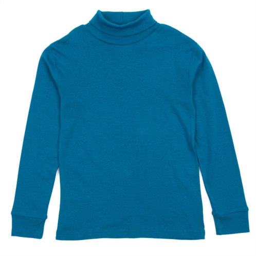 Leveret kids turtleneck boho solid color