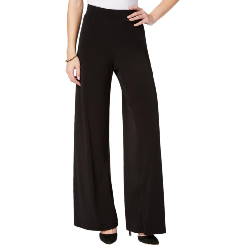 NY Collection petites womens office mid-rise palazzo pants