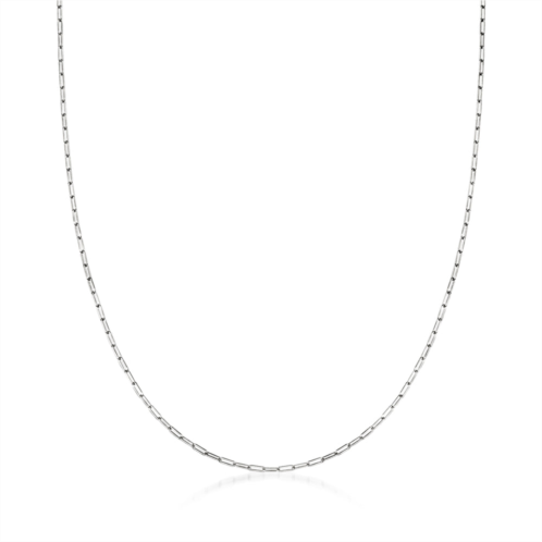 Ross-Simons 14kt white gold paper clip link necklace