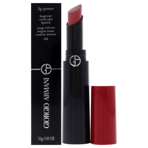 Giorgio Armani lip power longwear vivid color lipstick - 108 in love by for women - 0.11 oz lipstick