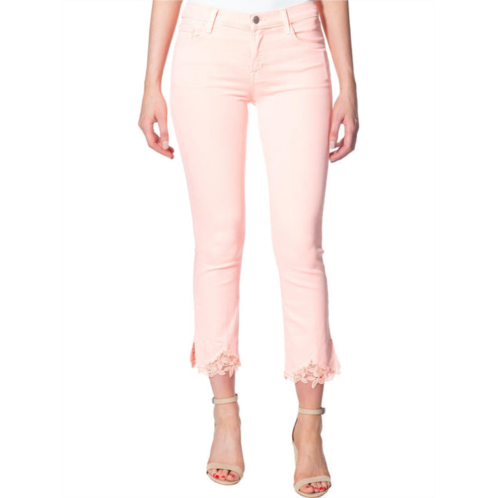 J Brand selena womens cropped color wash bootcut jeans