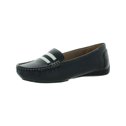 LifeStride vila womens faux leather slip on loafers