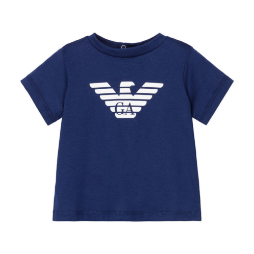 Armani blue eagle logo t-shirt