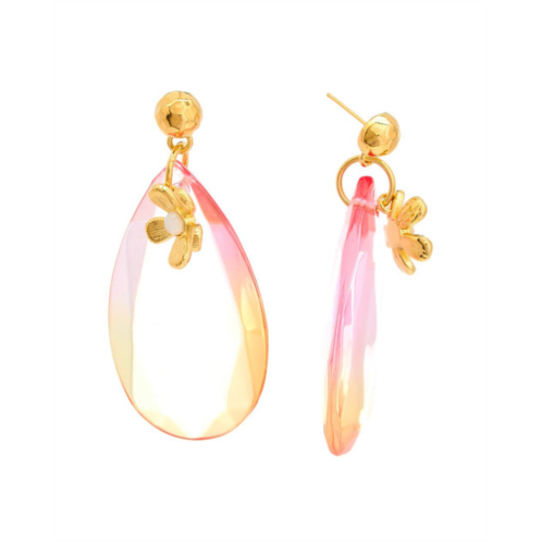Oscar de la Renta flower earrings