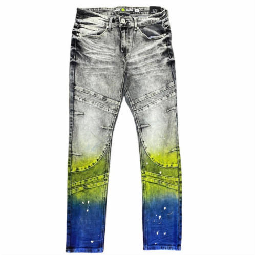 CREATE 2MRW mens paint splattered denim jean in grey