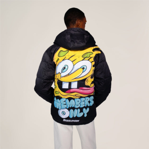 Members Only mens rad spongebob puffer jacket