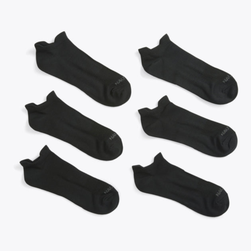 Nautica mens athletic low-cut microfiber socks, 6-pack