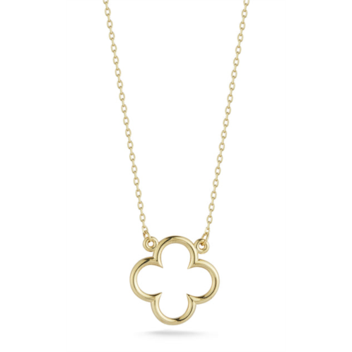 Ember Fine Jewelry 14k gold clover necklace