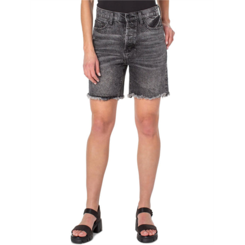 Earnest Sewn womens faded mini denim shorts