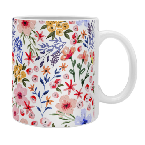 Deny Designs marta barragan camarasa simple colorful flowery meadow coffee mug