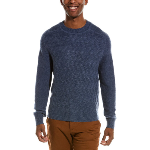 Kier + J saddle shoulder wool & cashmere-blend sweater