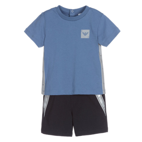 Armani blue t-shirt & shorts set