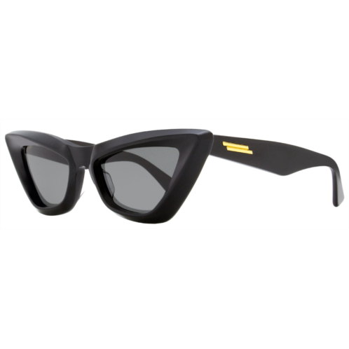 Bottega Veneta womens cateye sunglasses bv1101s 001 black/gold 53mm