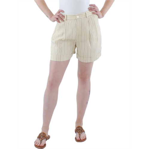 POLO Ralph Lauren womens linen blend striped casual shorts