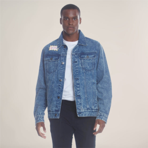 Members Only mens chucky placement nickelodeon denim jacket