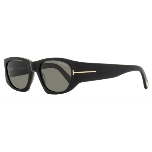 Tom Ford womens rectangular sunglasses tf987 cyrille-02 01a black 53mm
