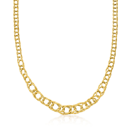 Canaria Fine Jewelry canaria 10kt yellow gold graduated oval-link necklace