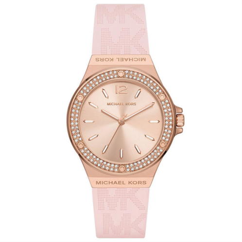 Michael Kors womens mini lenox rose gold dial watch
