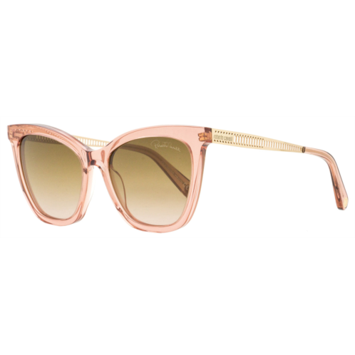 Roberto Cavalli womens cateye sunglasses rc1112 72f transparent rose/gold 55mm