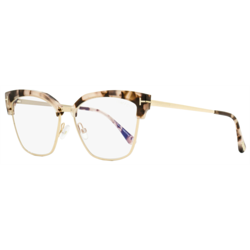 Tom Ford womens blue block eyeglasses tf5547b 054 gold/rose havana 54mm