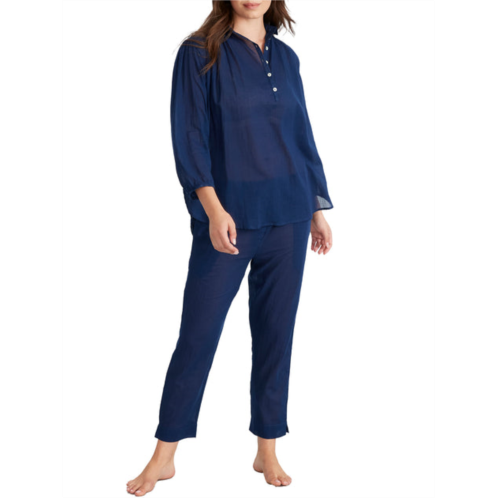 Papinelle womens emma cotton woven pajama set