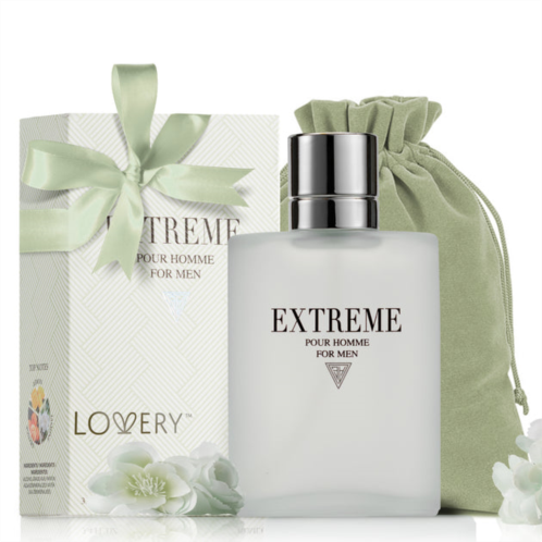 Lovery mens extreme 3.4oz perfume spray gift set