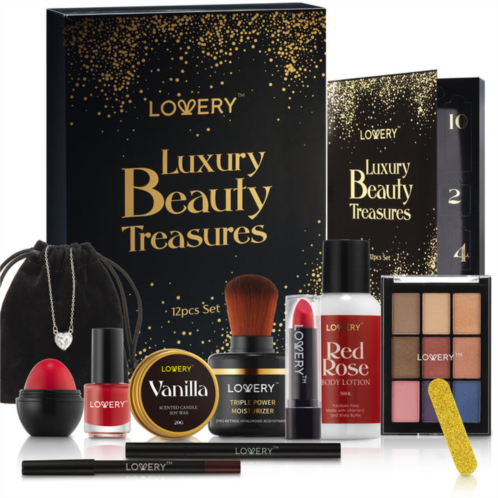Lovery 12 days luxury beauty advent calendar, 22-pc. makeup & skincare gift set