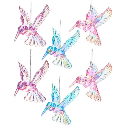 Kurt Adler 3.5in iridescent hummingbird christmas ornaments