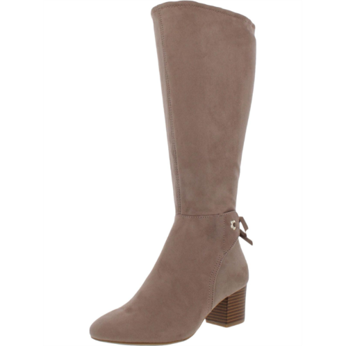 Charter Club jaccque womens faux suede wide calf knee-high boots