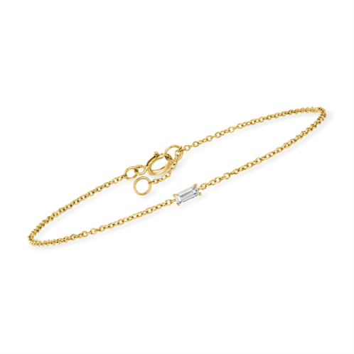 RS Pure by ross-simons diamond bracelet in 14kt yellow gold