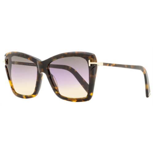 Tom Ford womens butterfly sunglasses tf849 leah 55b vintage havana/gold 64mm