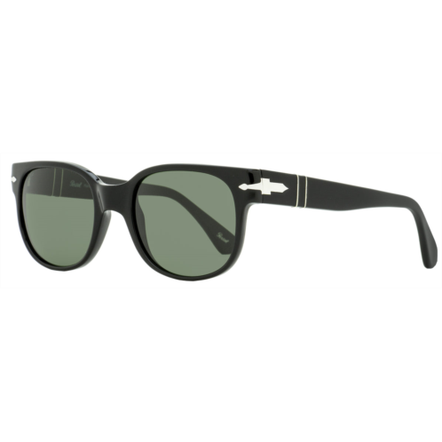 Persol unisex rectangular sunglasses po3257s 95/31 black 51mm